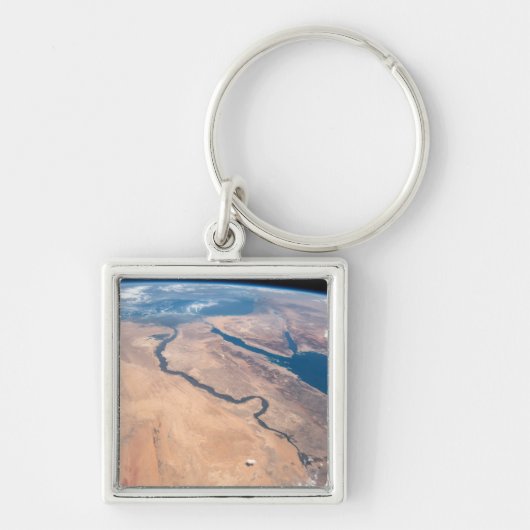 De Nijl, het Rode Zee en het Mediterrane Zee. Sleutelhanger (Voorkant)