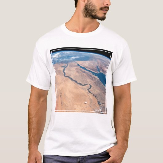 De Nijl, het Rode Zee en het Mediterrane Zee. T-shirt (Voorkant)