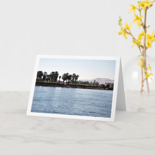 De Nijl, Luxor, Egyptisch landschap Kaart (Gele Bloem)
