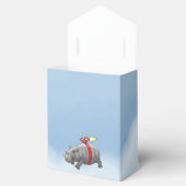 De nijlpaard met een jetpack bedankdoosjes (Geopend)