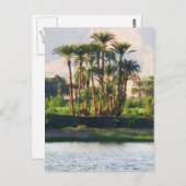 De Nijlrivier in Egypte, Luxor Briefkaart (Voorkant / Achterkant)