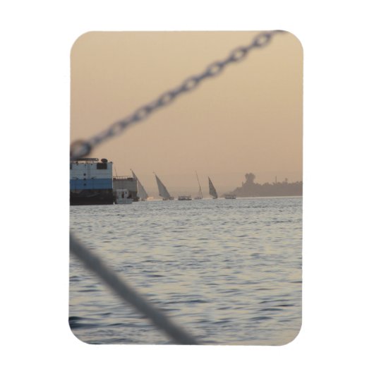 De Nile Sunset Flexible Photo Magnet Magneet (Verticaal)