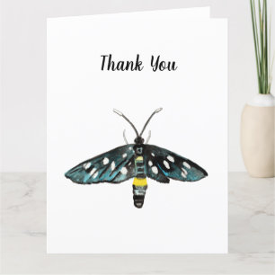 De Nine-Spotted Moth Amata phegea illustratie Bedankkaart