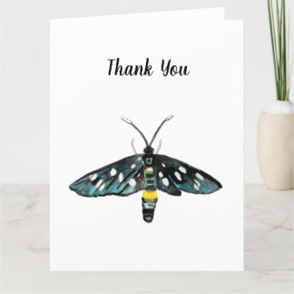 De Nine-Spotted Moth Amata phegea illustratie Bedankkaart