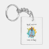 De ninja-bewegingen van mijn kat houden me bezig m sleutelhanger (Voorkant Links)