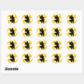 DE NINJA CREED RONDE STICKER (Vel)