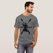 De Ninja Kayaking Rafting Paddle T-shirt (Voorkant volledig)