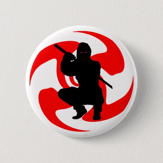 DE NINJA STRIKT RONDE BUTTON 5,7 CM (Voorkant)