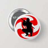 DE NINJA STRIKT RONDE BUTTON 5,7 CM (Voorkant /achterkant)