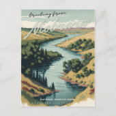 De Niobrara rivier Briefkaart (Voorkant)