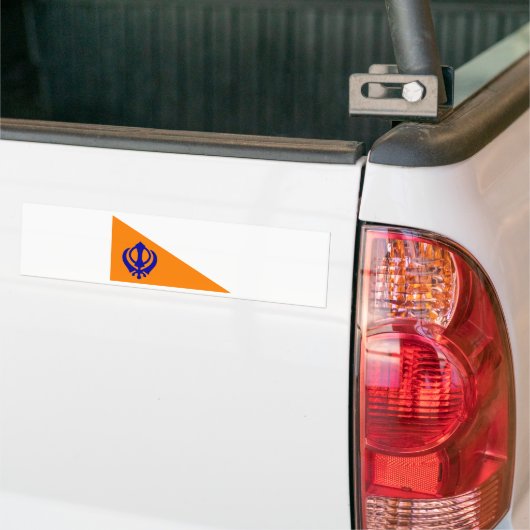 De Nishan Sahib Bumpersticker (Op Truck)