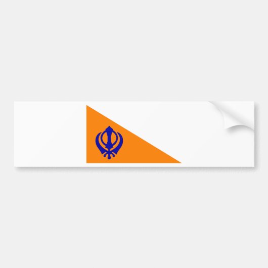 De Nishan Sahib Bumpersticker (Voorkant)