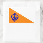 De Nishan Sahib Rechthoekige Sticker (Tas)