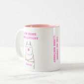 De No Drama Llama Two-Tone Coffee Mok (Voorkant links)