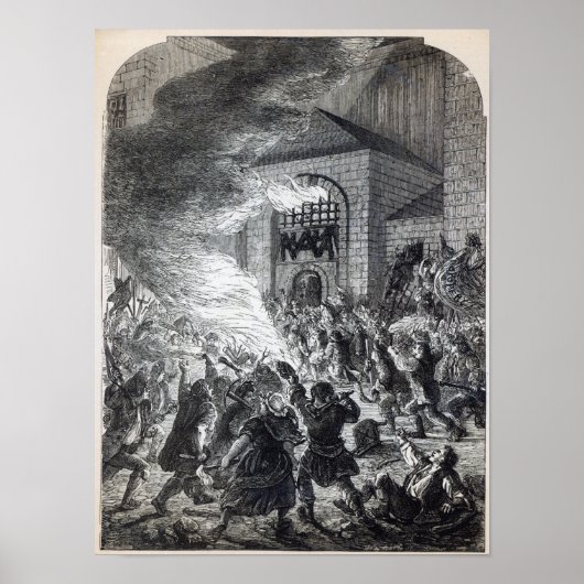 De "No Popery"-relschoppers die de gevangenis in b Poster (Voorkant)