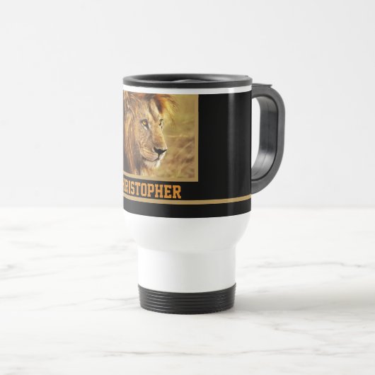 De Noble Lion-foto Reisbeker (Voorkant rechts)