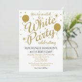 De nodiging van de witte Partij Al Witte Partij no Kaart (Staand voorkant)