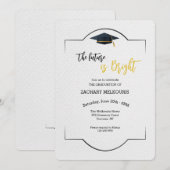 De nodiging van het Afstuderen van de Elementen va Kaart (Voorkant / Achterkant)