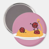 De noedels Italiaans voedsel van de spaghetti en Magneet (Voorkant / Achterkant)