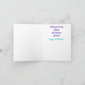 De nog Hip Kaart van de Verjaardag voor Oudere Man (Binnen)