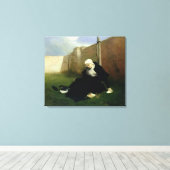 De non in de Cloister Garden, 1869 Canvas Afdruk (Insitu (Houten vloer))