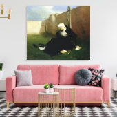 De non in de Cloister Garden, 1869 Canvas Afdruk (Insitu (Woonkamer))