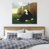 De non in de Cloister Garden, 1869 Canvas Afdruk (Insitu (Slaapkamer))