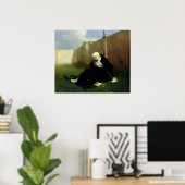 De non in de Cloister Garden, 1869 Poster (Thuiskantoor)