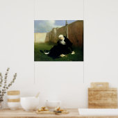 De non in de Cloister Garden, 1869 Poster (Keuken)