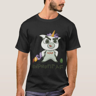 De Nonprofit AF-lijn Omdat je een eenhoorn gi bent T-shirt