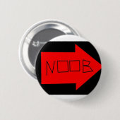 De Noob-pijl Ronde Button 5,7 Cm (Voorkant /achterkant)