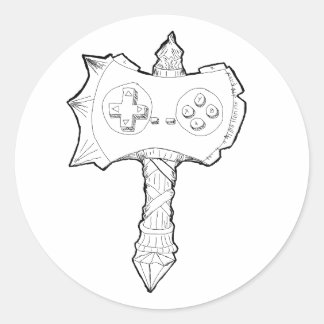 De Noob Slayer. Ronde Sticker