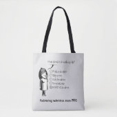 De noodoplossing van de chronische overdenker tote bag (Voorkant)