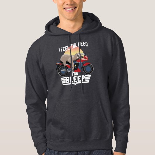 De noodzaak van slaapstand | Funny Sloth Hoodie (Voorkant)