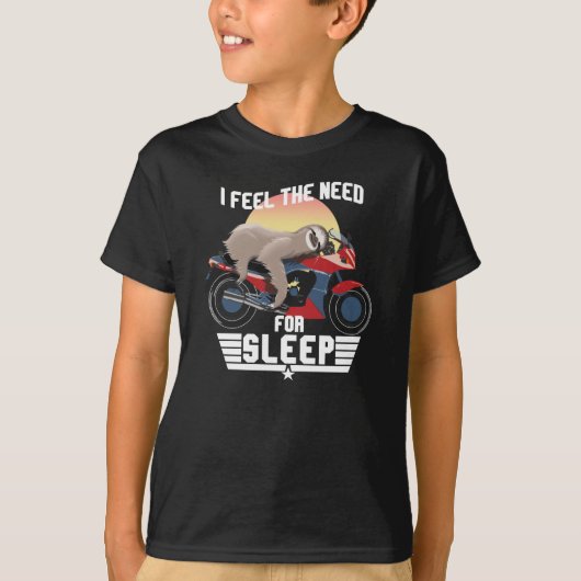 De noodzaak van slaapstand | Funny Sloth T-shirt (Voorkant)