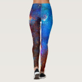 De Noord-Amerikaanse Nebula Jigzaag Puzzle Leggings (Achterkant)
