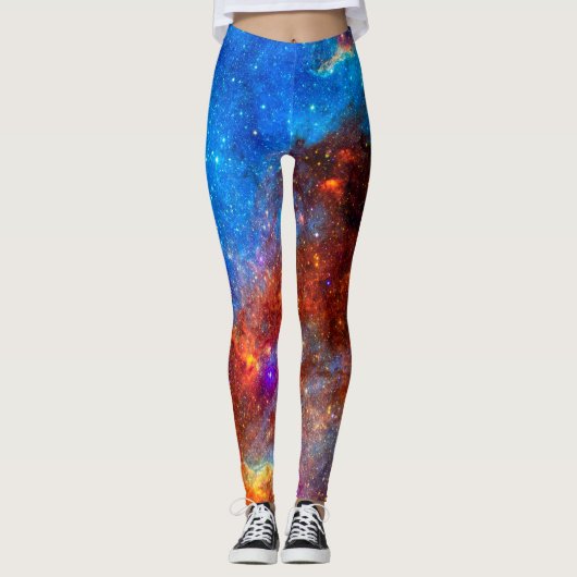 De Noord-Amerikaanse Nebula Jigzaag Puzzle Leggings (Voorkant)