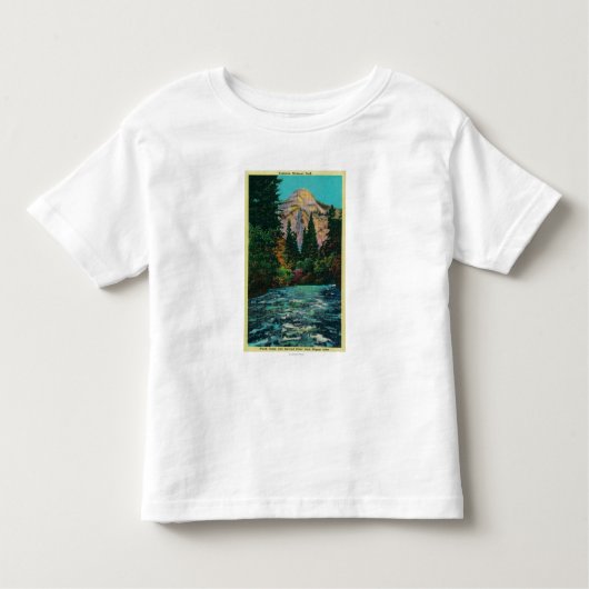 De Noord-Dome en de Merced rivier van de Happy Isl Kinder Shirts (Voorkant)