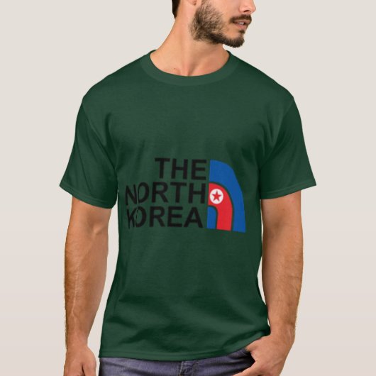 De Noord-Korea grap T-shirt (Voorkant)