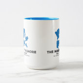 De Noord-Shore Zee Lion Beverage Container Tweekleurige Koffiemok (Center)