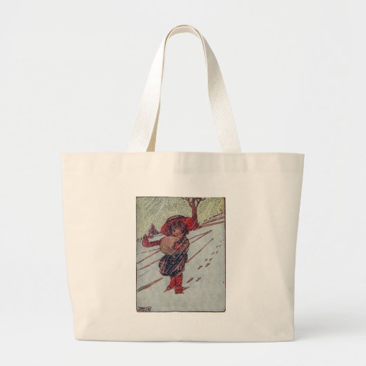 De noord Wind Doth Blow Grote Tote Bag (Voorkant)