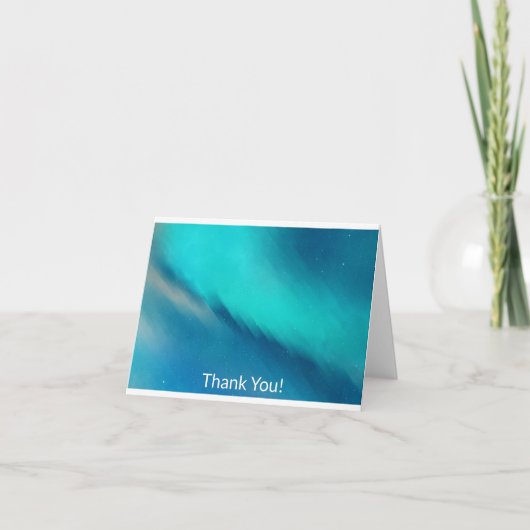 De noordelijke Dageraad van Lichten Bedankkaart (Voorkant)