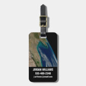 De noordelijke Golf van Mexico. Bagagelabel (Voorkant verticaal)