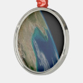 De noordelijke Golf van Mexico. Metalen Ornament (Links)