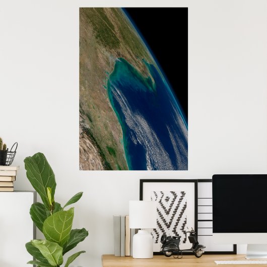 De noordelijke Golf van Mexico. Poster (Thuiskantoor)