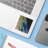 De noordelijke Golf van Mexico. Sticker (Laptop met iPhone)