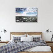 De Noordelijke IJszee: Canvas Standaard Grootte (Insitu (Slaapkamer))