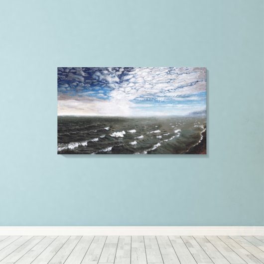 De Noordelijke IJszee: Canvas Uncropped (Insitu (Houten vloer))