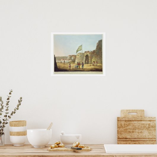 De noordelijke ingang in de haven van Bangalore, p Poster (Keuken)