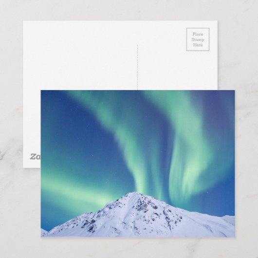 De noordelijke lichten briefkaart (Voorkant / Achterkant)